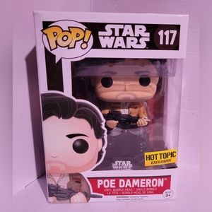 Funko POP! Star Wars 117 Poe Dameron (Jacket & Blaster) Bobblehead New i…